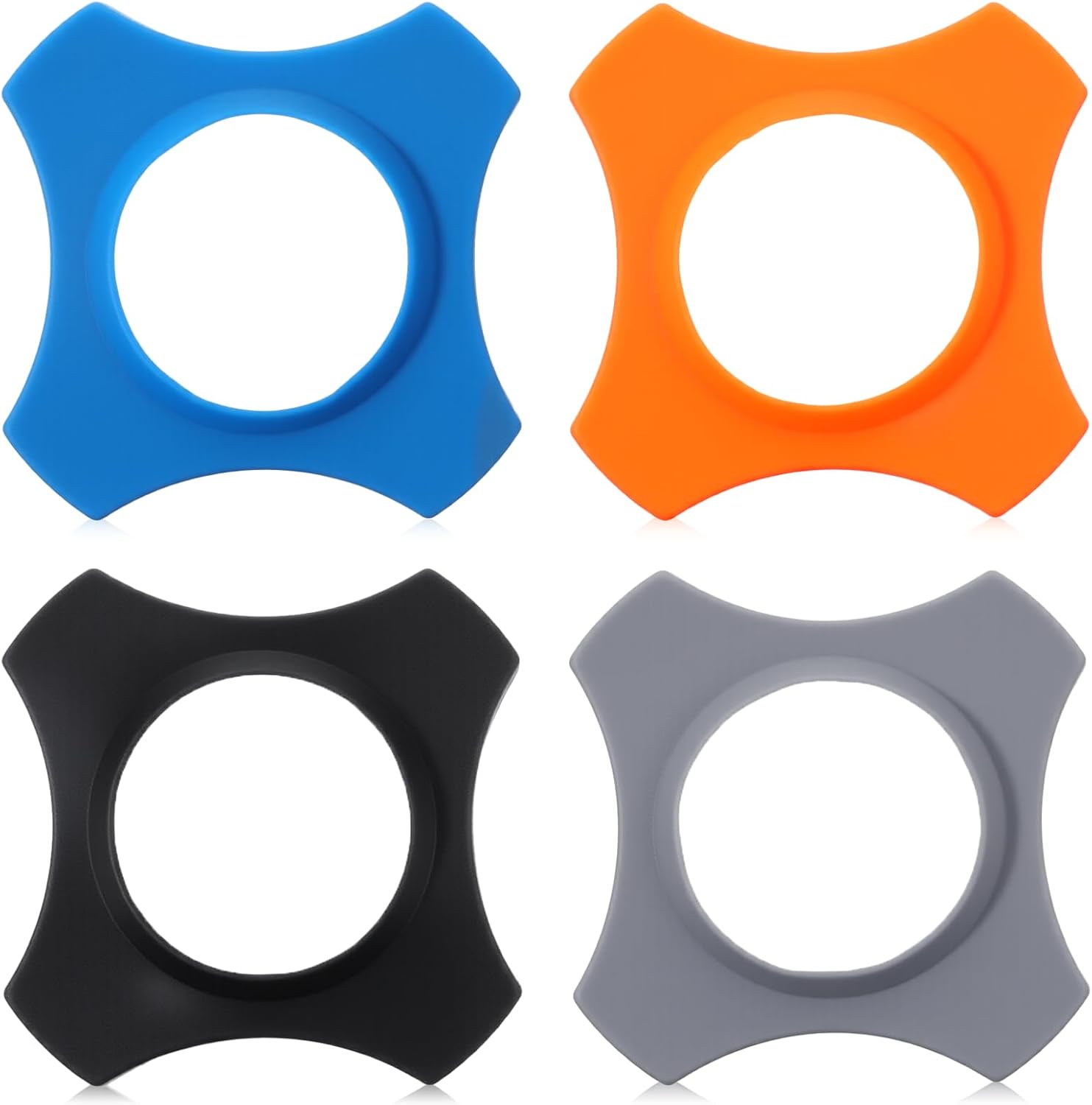4 Pack Microphone Color Bands Microphone Protection Rings Microphones Accessories Reusable Anti Rolling Silico