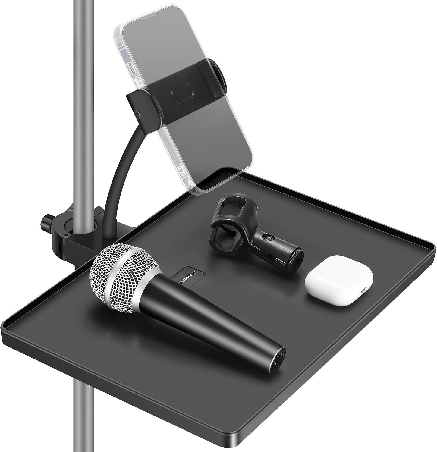 InnoGear Mic Stand Tray Clip On Music Stand Tray for Microphone Stand