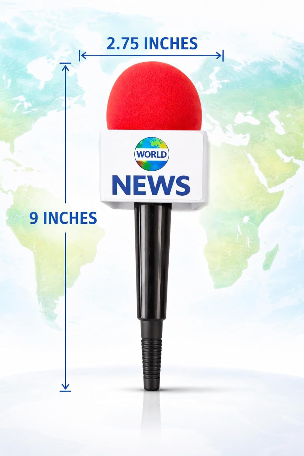News Anchor Microphone | Reporter Mic Prop | Fake Microphone Props | News Reporter Microphones | Foam Micropho - view 2