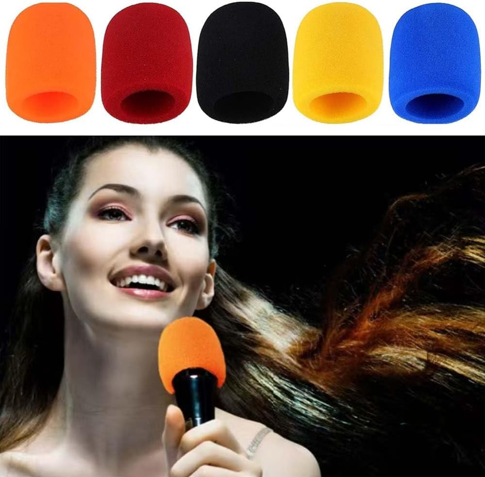 Thick Microphone Cover,Foam Mic Covers Windscreen Suitable for Most Standard Handheld Stage Microphone,Reusabl - view 2