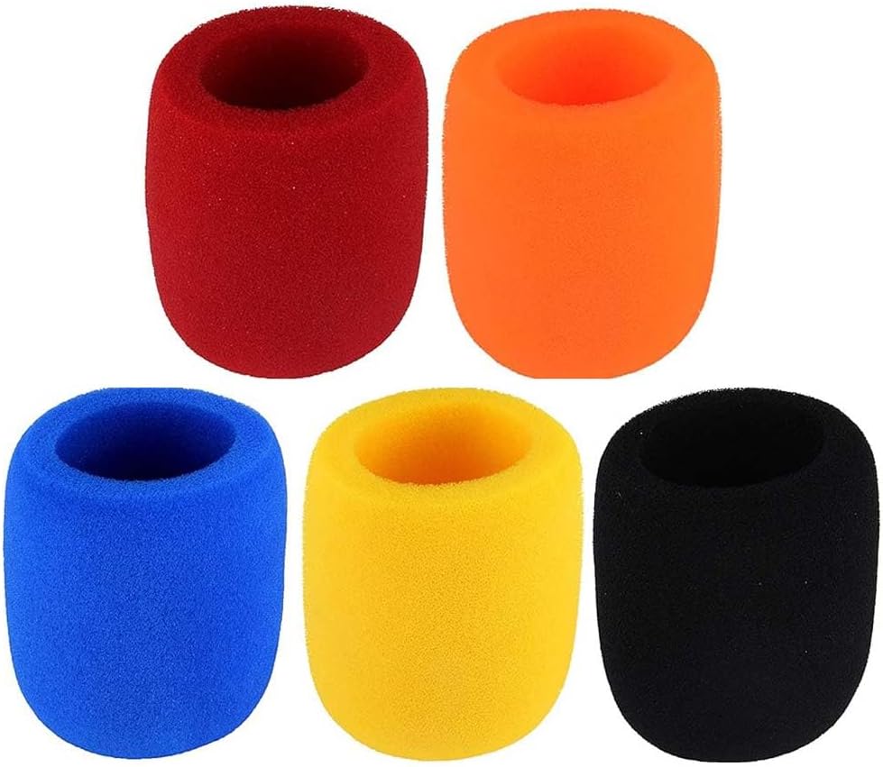 Thick Microphone Cover,Foam Mic Covers Windscreen Suitable for Most Standard Handheld Stage Microphone,Reusabl