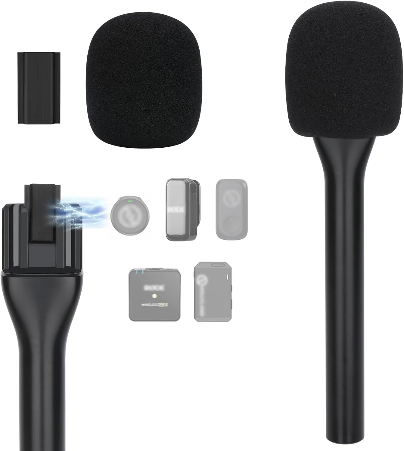 YOUSHARES Handheld Interview Microphone Holder for Hollyland Lark M2